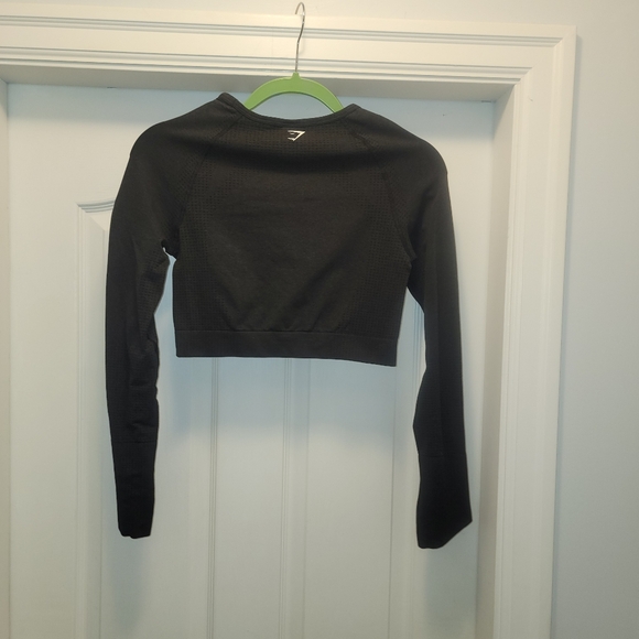 gymshark vital seamless 2.0 crop top black Woman's M - Picture 3 of 4